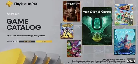 PSN Plus Premium Extra August