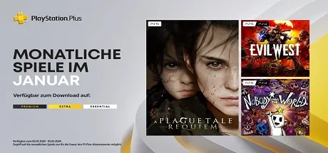 PS Plus Essentiell Januar 24